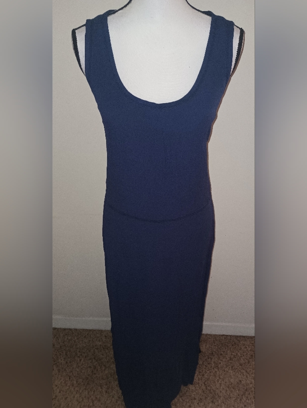 Sejour For Nordstrom Sleeveless Navy Maxi Dress SZ2XL